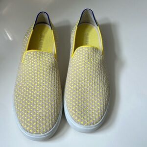 Rothy’s Women’s Lemon Yellow Honeycomb Slip On Sneakers